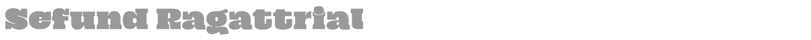 Sefund Ragat font preview